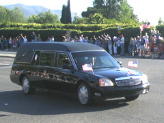 Photo of Ronald Reagan funeral procession
Newbury Park, CA  6-11-2004